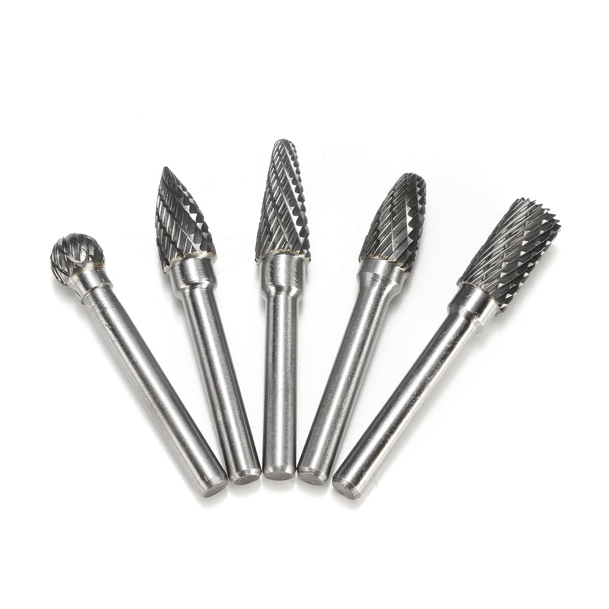 5pcs 6mm Shank Tungsten Carbide Burr Rotary Cutter file Set Engraving Tool