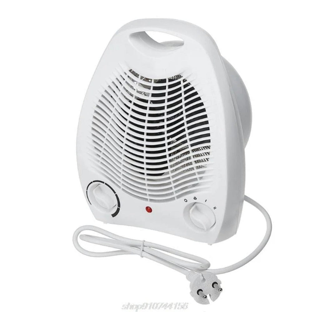 Indoor Electric Space Heater Fan - 1000W/2000W Adjustable Thermostat Ceramic Heater