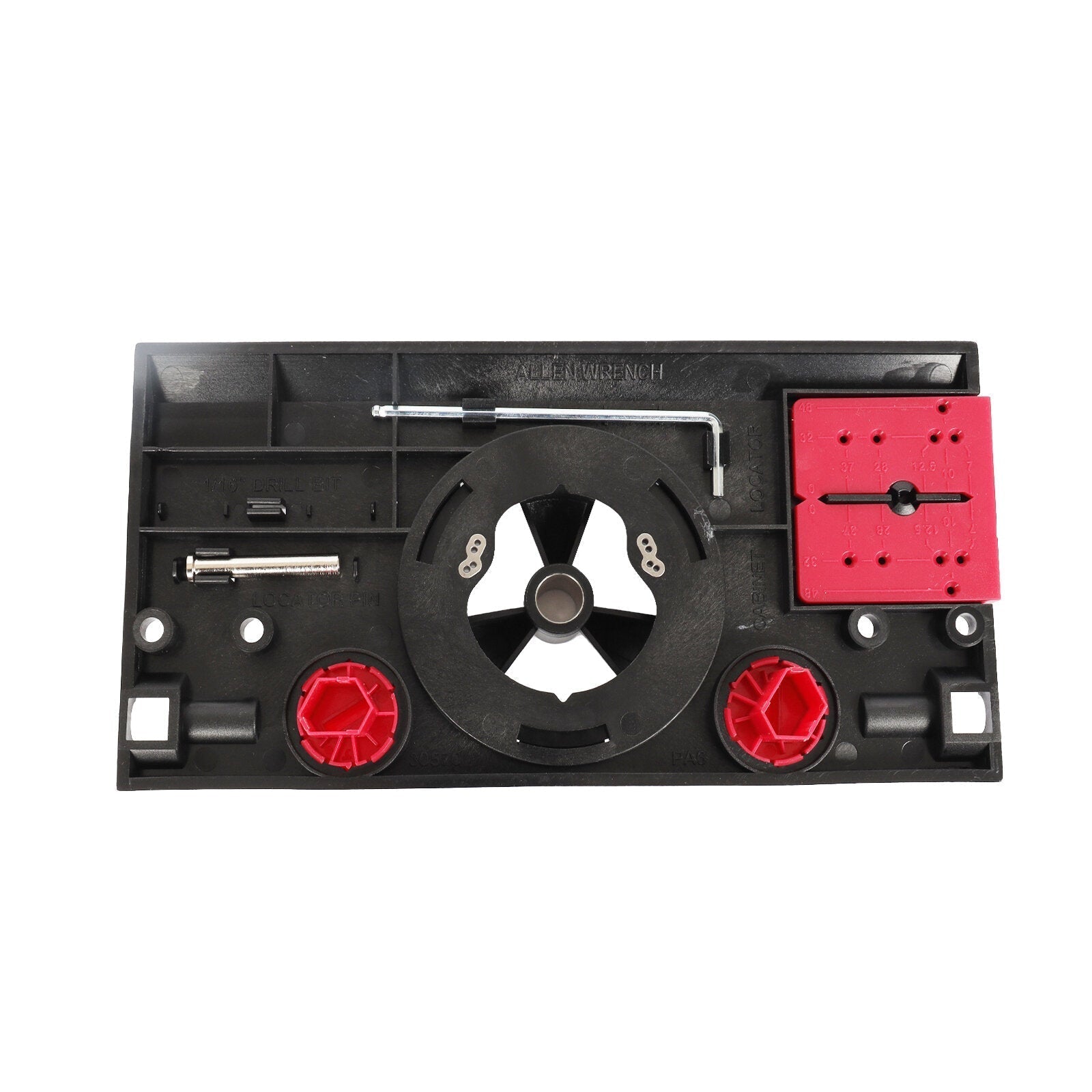 35mm Concealed Hinge Jig Drill Guide for Accurate Woodworking - Easy DIY Tool with Carbide-Tipped Bit Included
