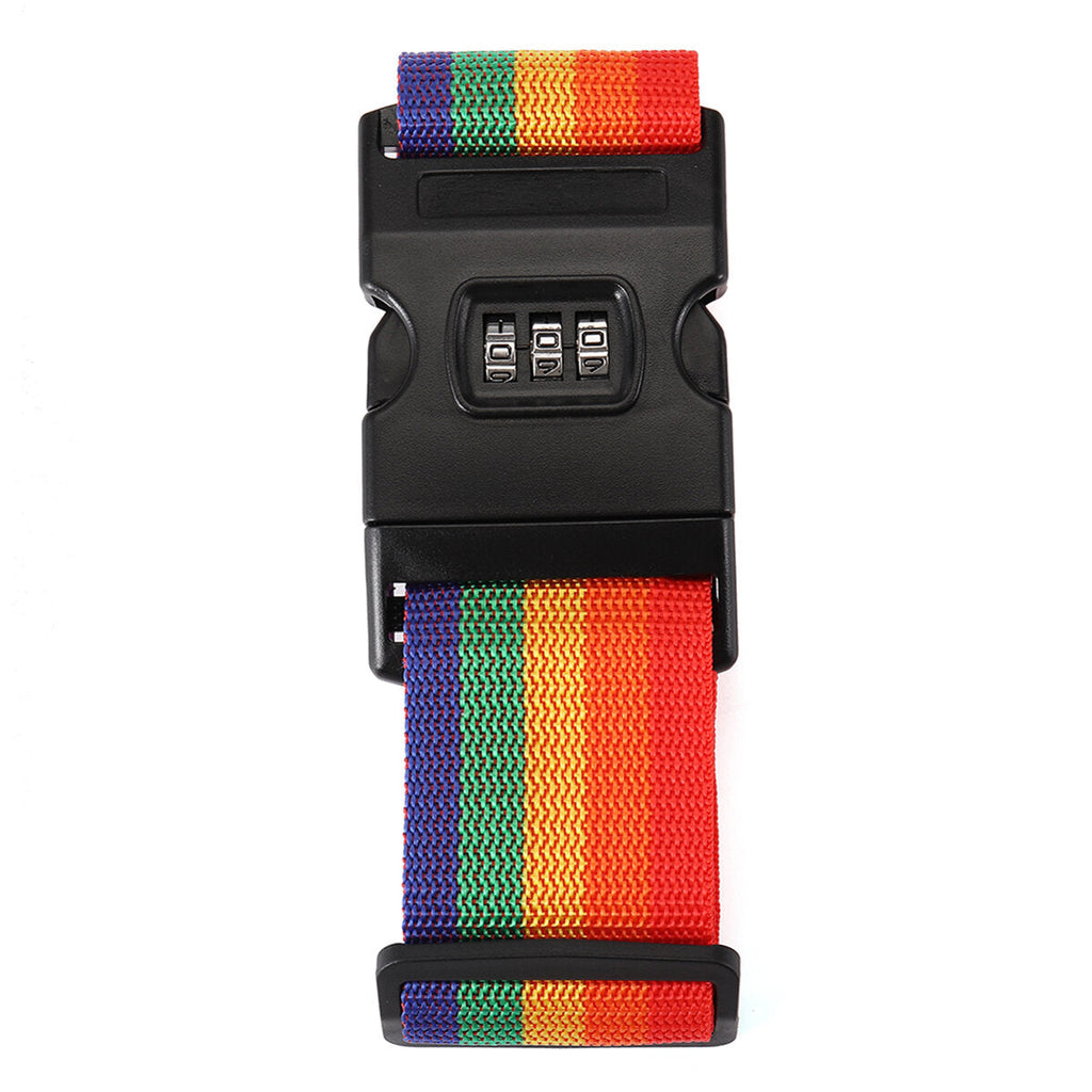 Suitcase Belt Non Slip Strength Travel Belt Luggage Strap with 3 Digit Combination Bike Lock