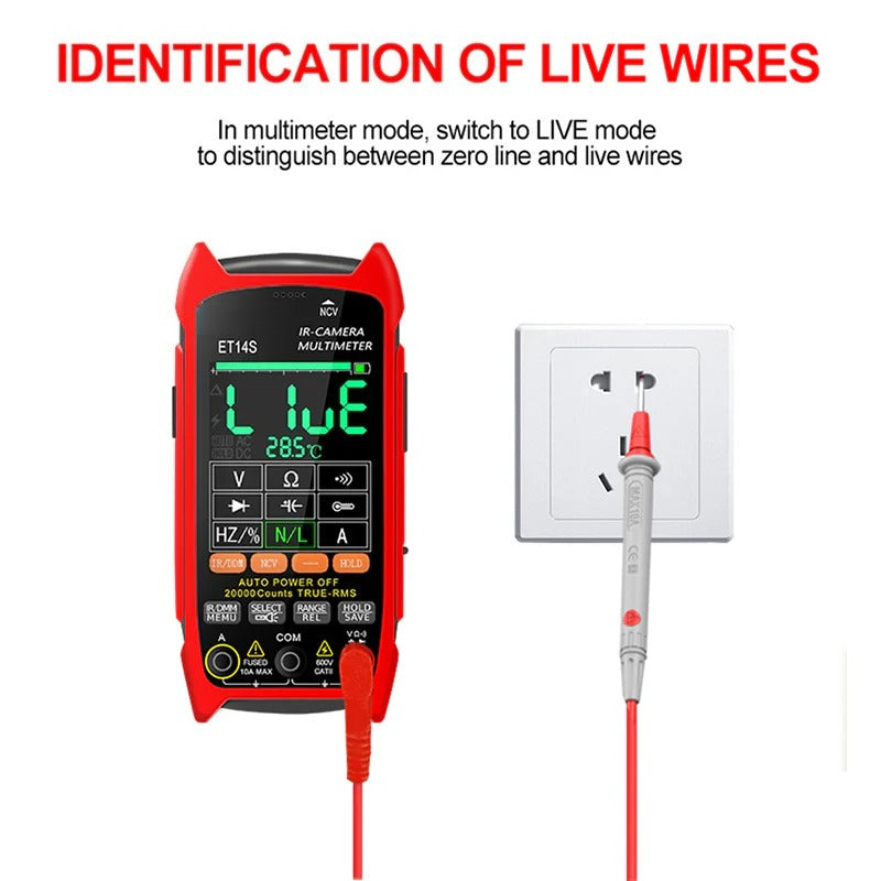 GreenZech Fusion-14 Pro | 240x240 HD Thermal Imaging Multimeter | Professional 2-in-1 Diagnostic Workstation