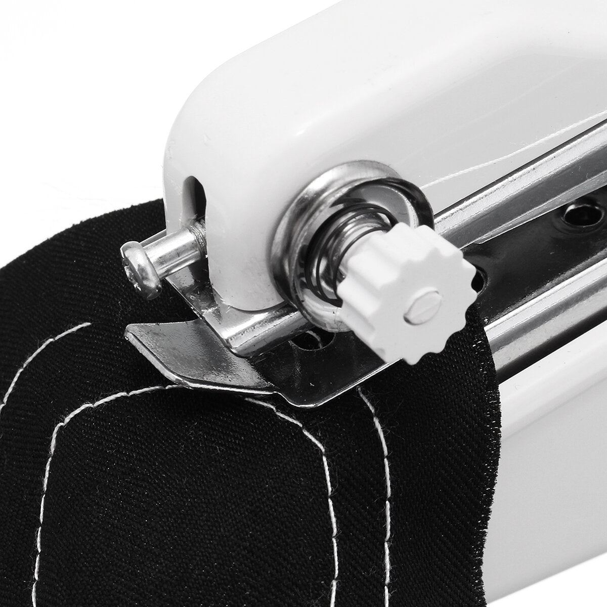 Mini Portable Sewing Machine Handheld Cordless Quick Clothes Stitch For Home Travel