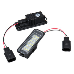 2PCS 18 LED License Number Plate Car Lights For VW Golf MK4 MK5 MK6 Passat Lupo Polo 9N