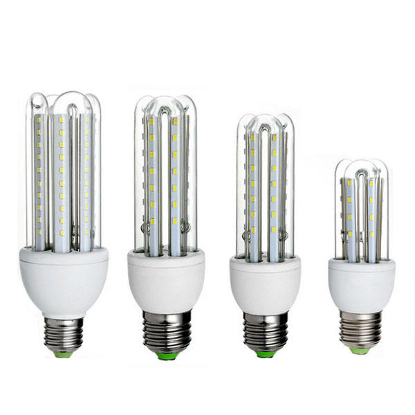 E27 3W 5W 7W SMD 2835 U Shape LED Pure White Warm White Corn Light Bulb AC85-265V