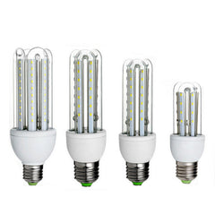E27 3W 5W 7W SMD 2835 U Shape LED Pure White Warm White Corn Light Bulb AC85-265V