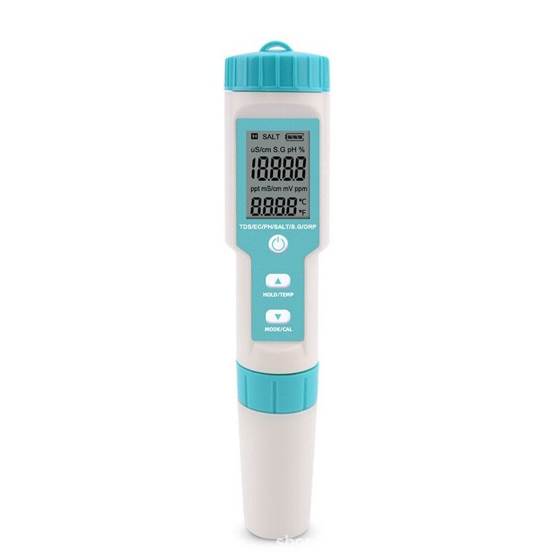 7 in 1 PH/TDS/EC/ORP/Salinity /S.G/Temperature Meter Water Quality Tester for Drinking Water Aquariums PH Meter