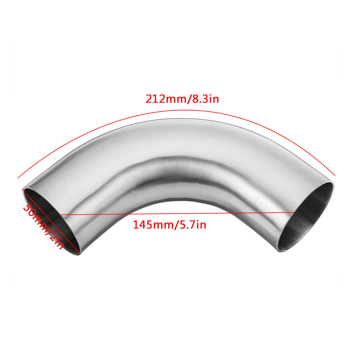 OD 90 Degree Exhaust Pipe Bends Tube Elbows Stainless Steel
