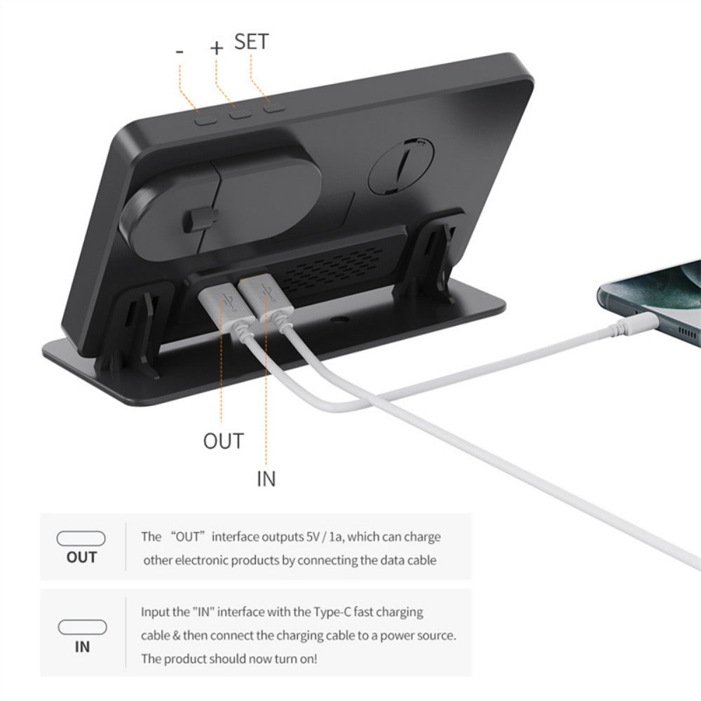 Fast Wireless Charging Pad W669 - 10W/15W for Phones, 5W for Headphones, 2W for Apple Watch, Compact & Lightweight Design