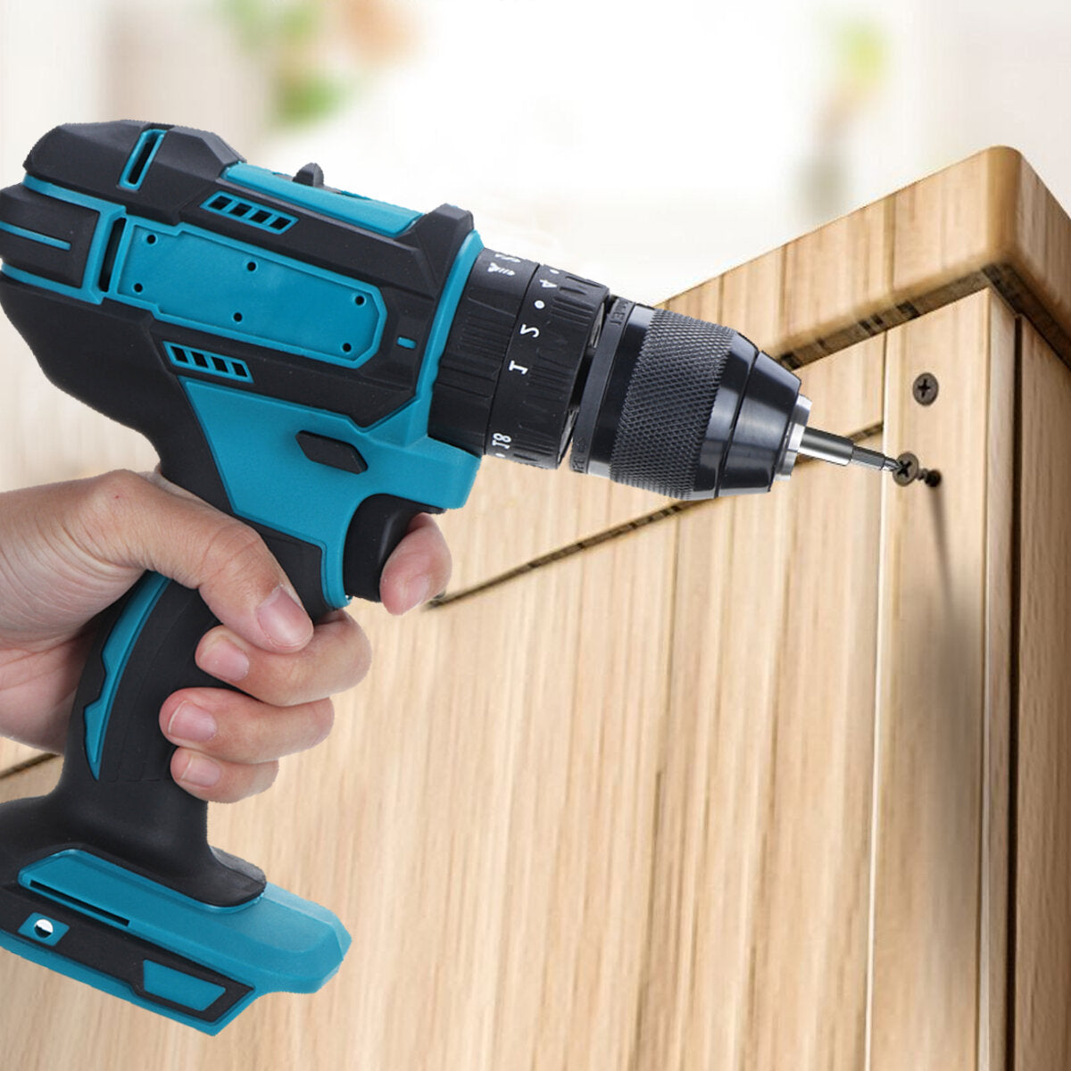 13mm Chuck Impact Drill Cordless Electric Drill For Makita 18V Battery LED Light Power Drills