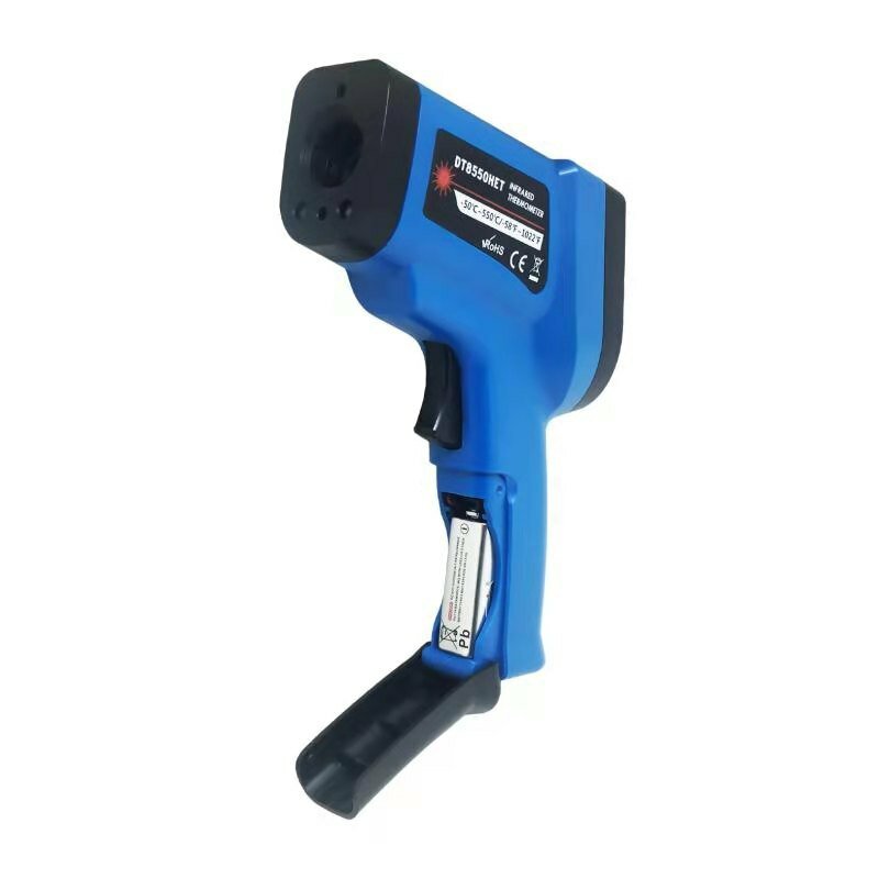 -50~500 Dual Laser Non Contact Digital Infrared Thermometer Industrial Temperature Measuring Tool with K Type Thermocouple Probe