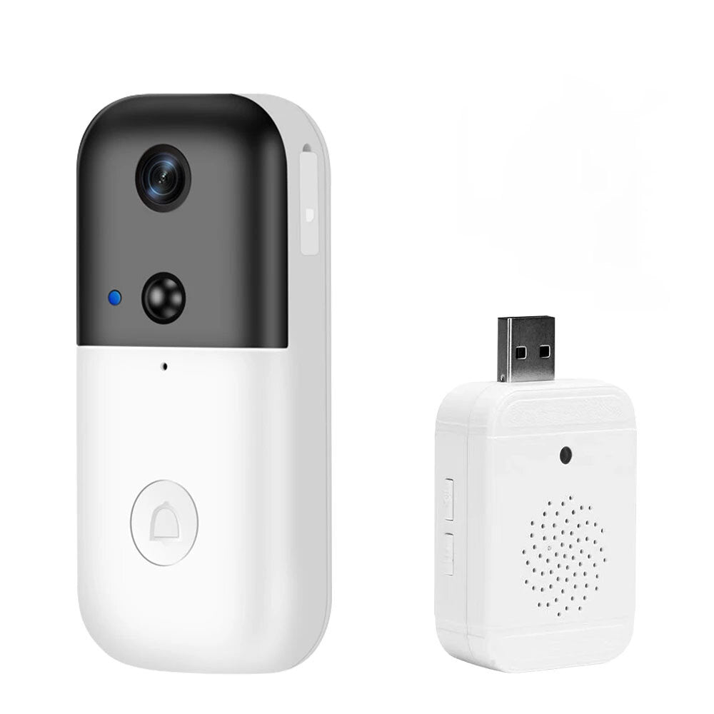 WIFI Doorbell Camera 140 Viewing Angle Video Calls Alarm Push PIR Detection Home Security Camera