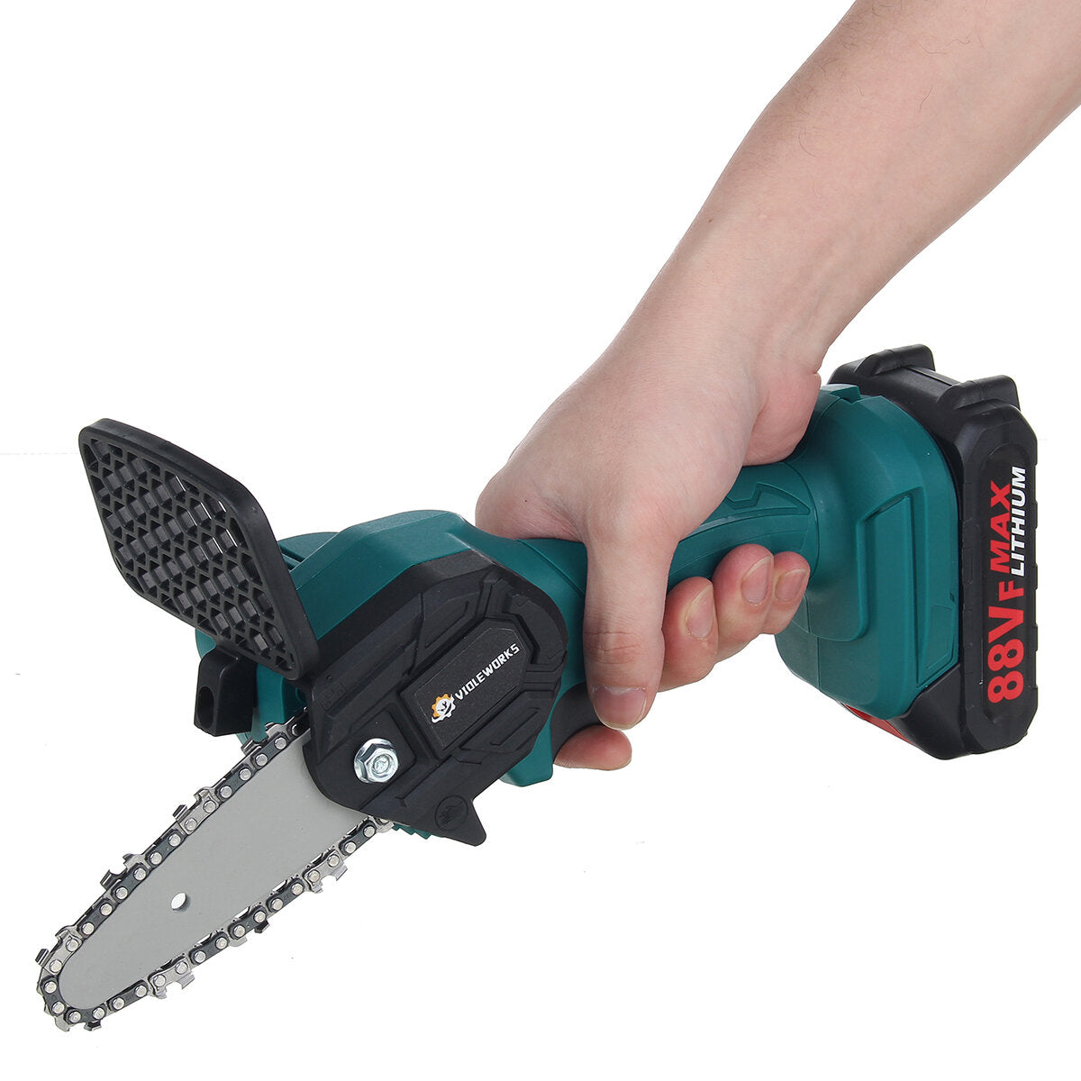88VF Electric Chain Saws Cordless 4 Inch One Hand Saw Woodworking Cutting Power Tools