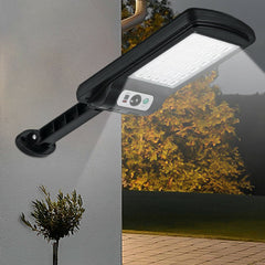 LED Solar Wall Light Garden Security Lamp PIR Motion Sensor IP65 Remote Control
