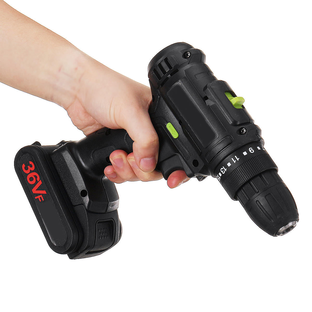 21V 1500mAH LED Light Electric Drill Driver Cordless Rechargeable Hand Drills 2 Speed Home DIY