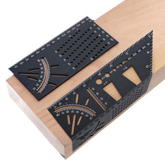 45/90° Foldable Woodworking Scriber Ruler Gauge 3D Mitre Angle Measuring Tool