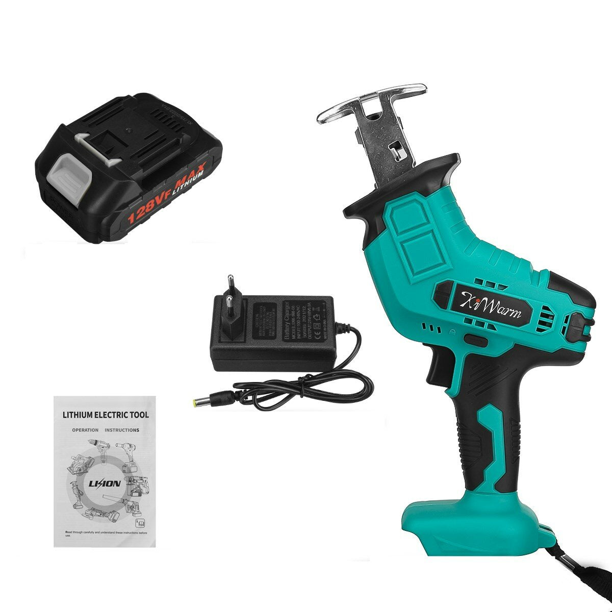 128V Reciprocating Saw Cordless Electric Saw for Wood Metal Cutting machine Power Saws 3000rpm/min With 18V Battery