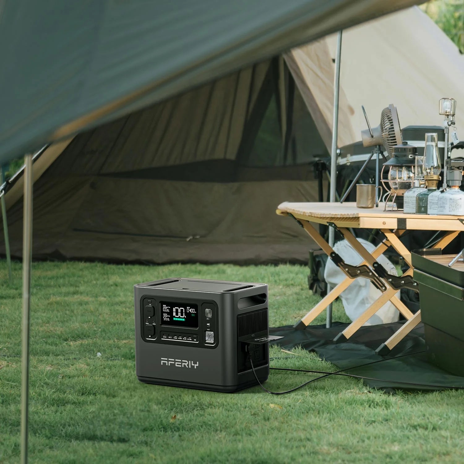 2400W 2048Wh LiFePO4 Portable Power Station, UK Plug, App Control, UPS & 13 Outputs for Camping, RV & Home Backup