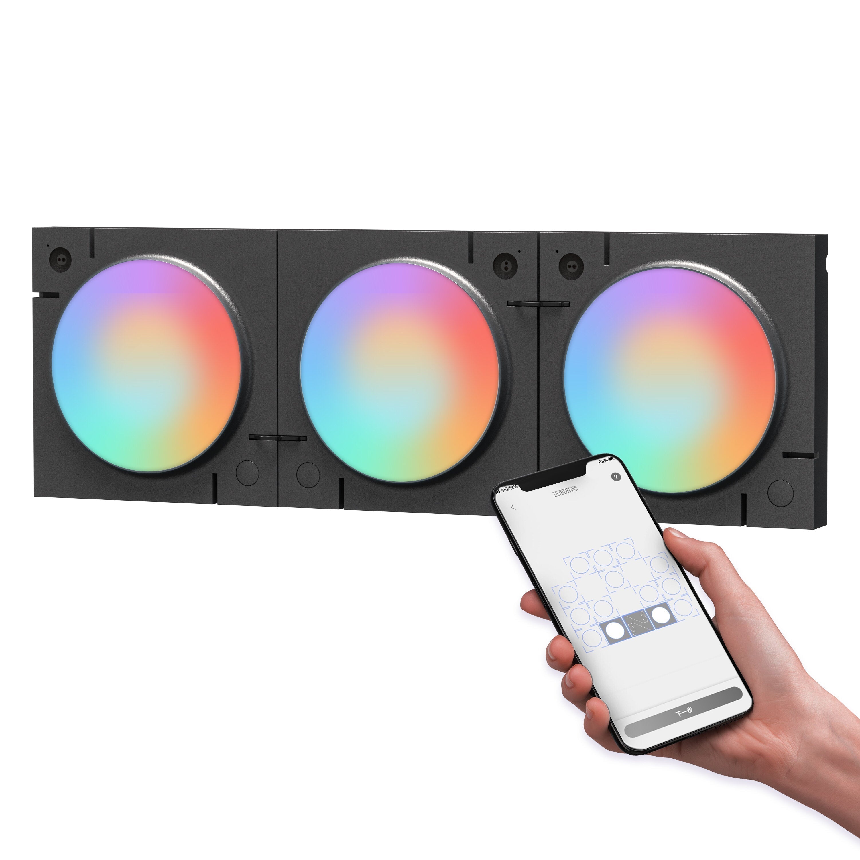 Smart LED Light Panels RGB Quantum Lights APP Control Works with Alexa Google Assistant