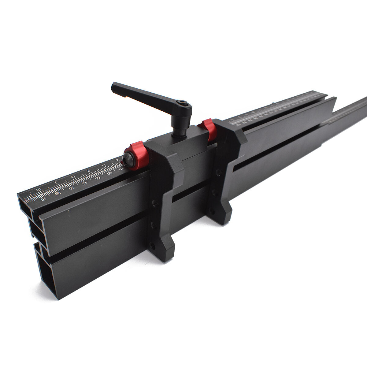 Aluminum Alloy Miter Gauge with Extended Fence for Table Saw - 0-60° Precision Angle Setting, Durable & Convenient