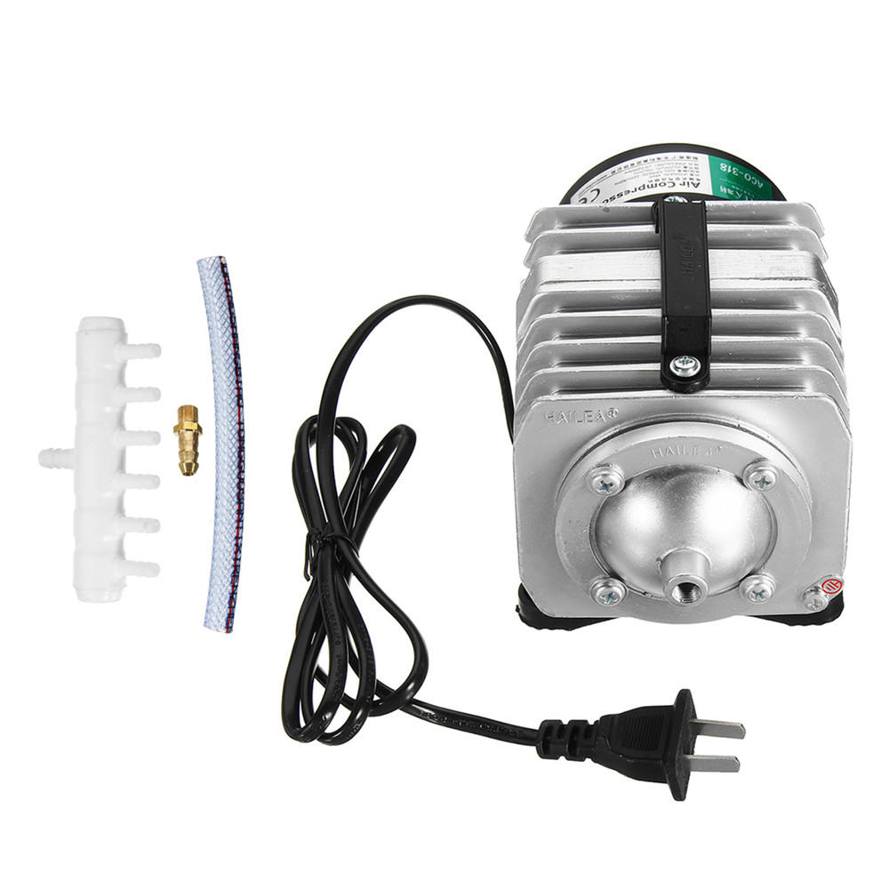 45W 220V 70L/Min Portable Electromagnetic Air Compressor Air Pump For Aquarium Hydroponic Systems