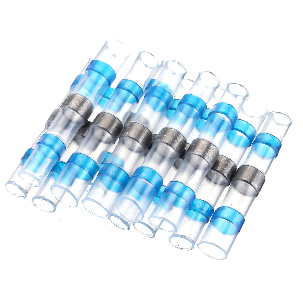 250PCS Solder Seal Wire Connectors Waterproof Heat Shrink Butt Connectors Solder Ring