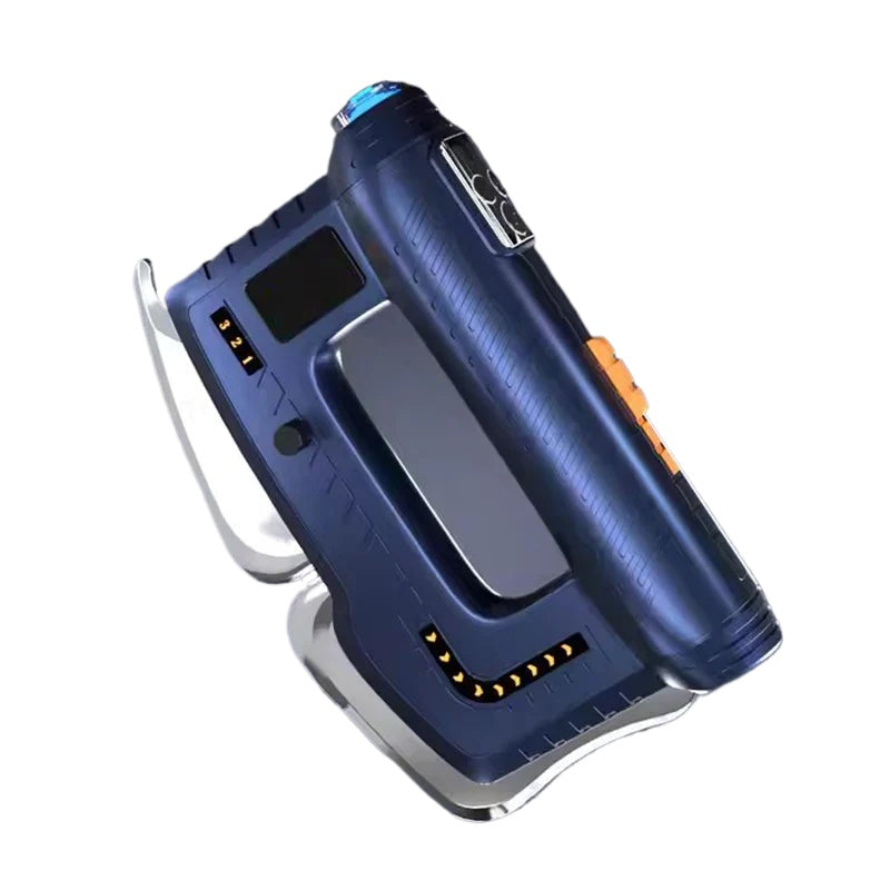 Multi-Function Scraping Massager with Heating, EMS, and Red Light Therapy - Black/Blue, 3 Gears, Type-C Charging
