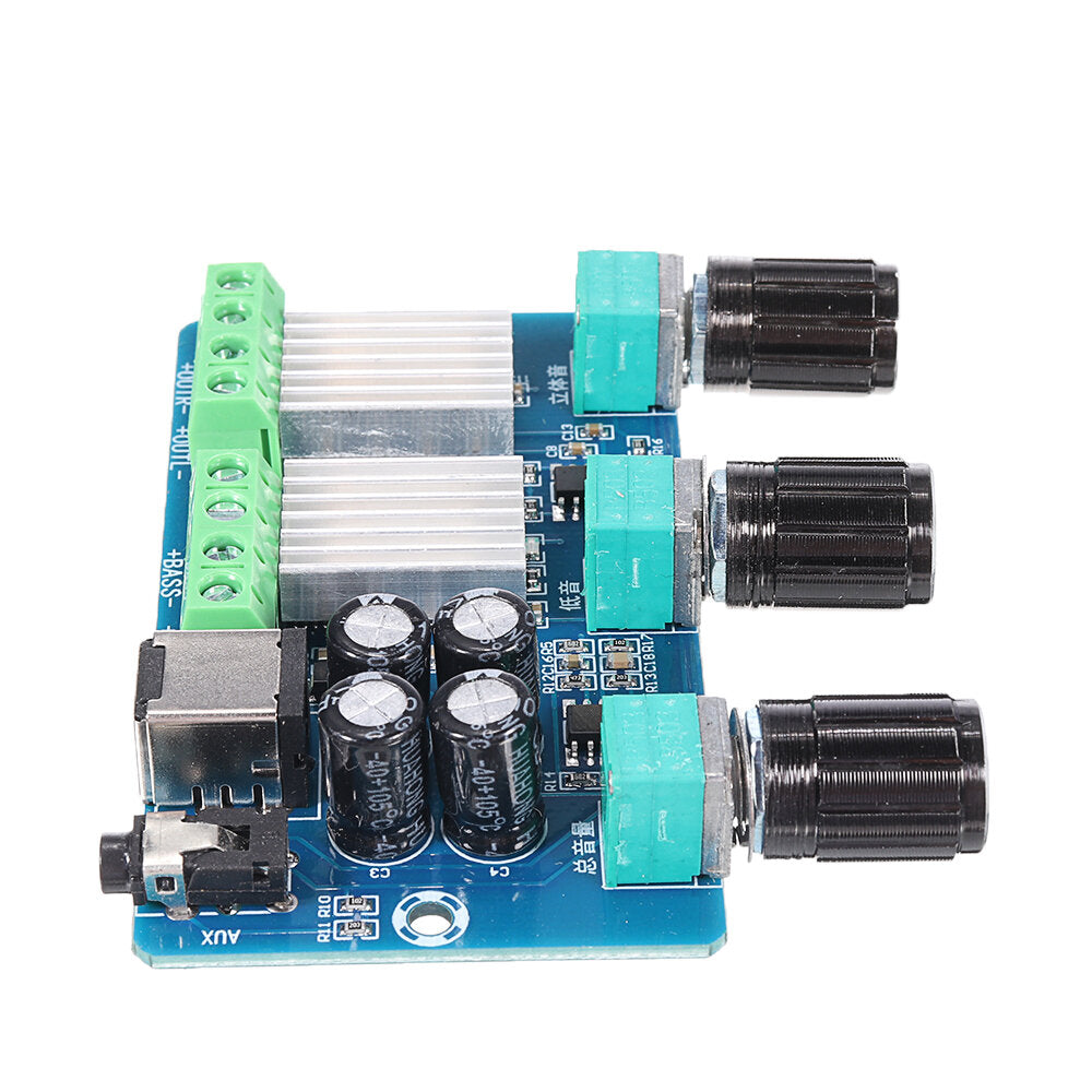 20W+10W+10W 2.1 Channel Stereo Audio Digital Power Amplifier Board Bass Subwoofer AMP Aplificador Audio DC 12V