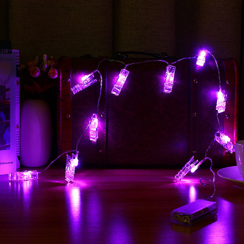1.5M 10 LED Photo Clip String Lights LED Fairy Lights for Festival Christmas Party Wedding