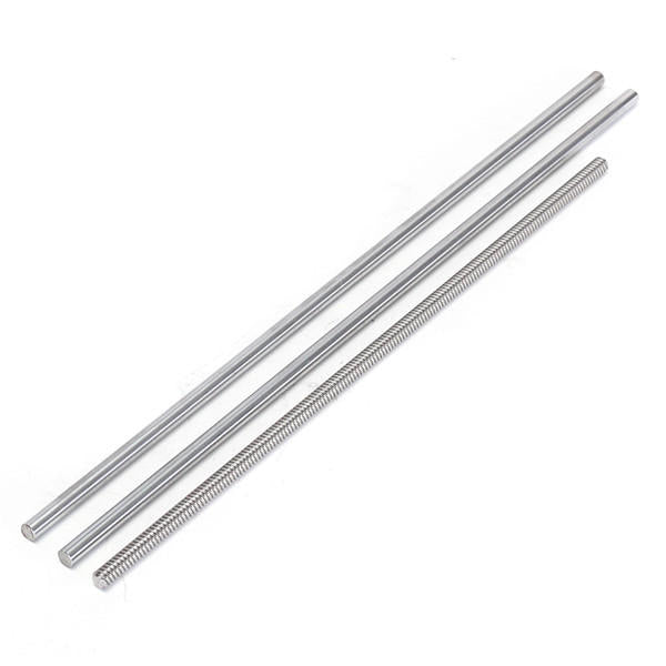 13pcs 400mm CNC Parts Optical Axis Guide Bearing Housings Aluminum Rail Shaft Support Screws Set