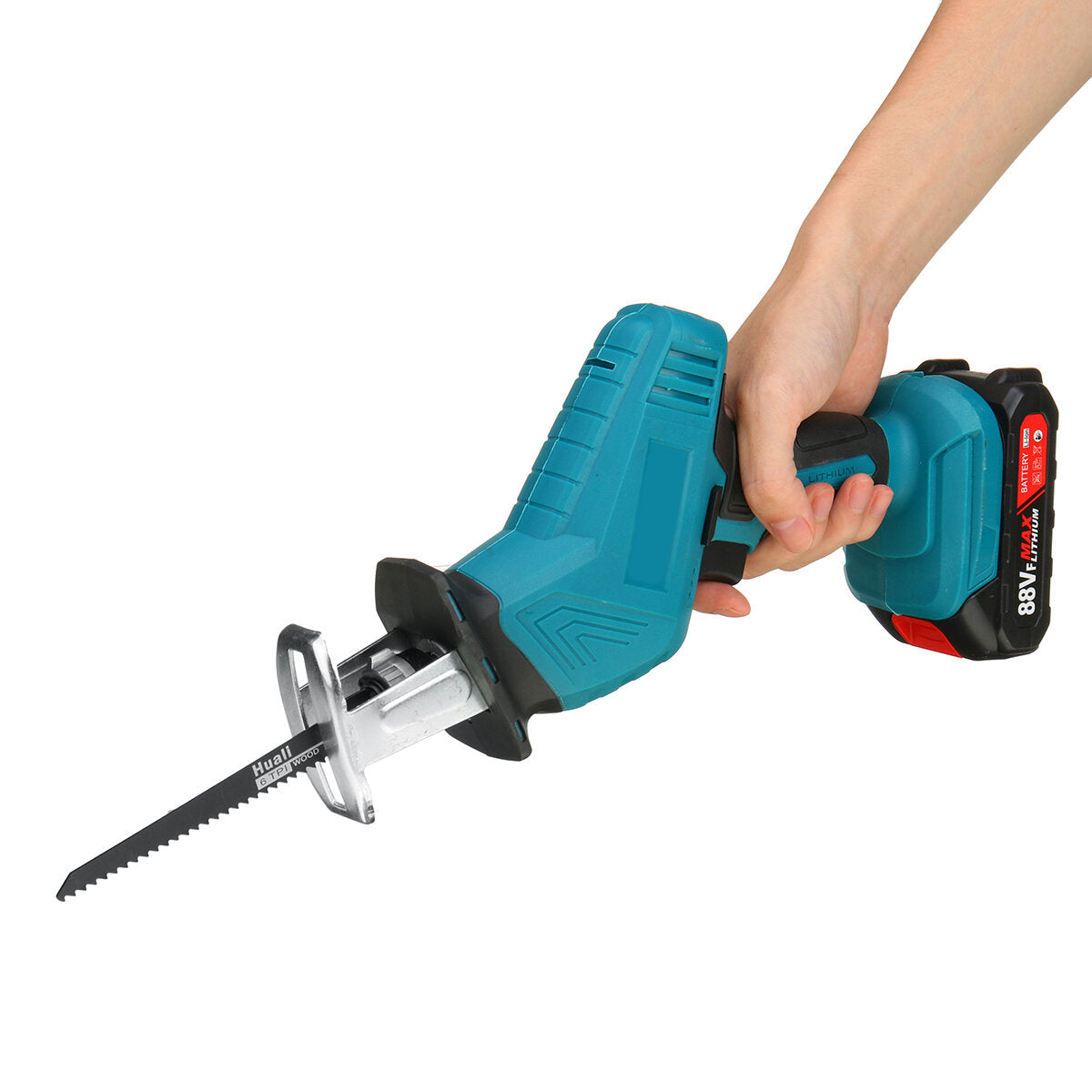 88VF Electric Reciprocating Saw Variable Speed Metal Wood Cutting Tool W/ 4pcs Blades & Plastic Case