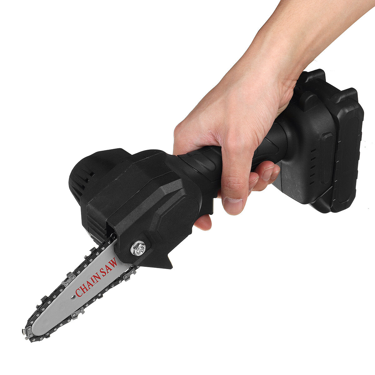 550W 4 Inch Cordless Mini Electric Chainsaw Portable Rechargeable Woodworking Saw