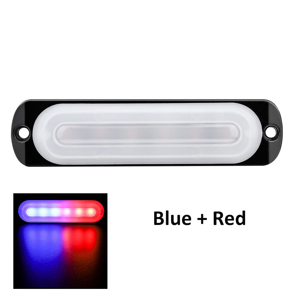 12V-24V 18W 6 LED Strobe Side Light Guide Lamp For Truck Car RV Boat