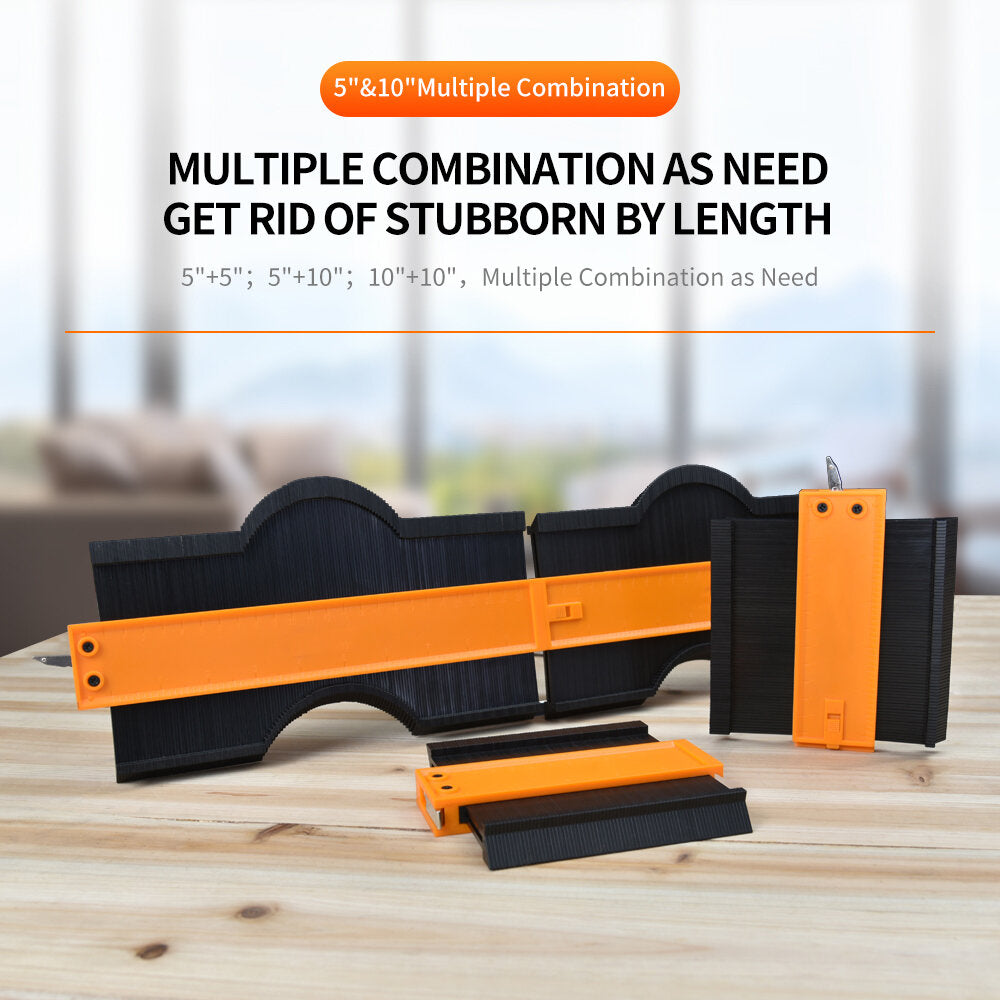 Profile Contour Gauge - High Precision Tracing Tool for Woodworking, Tiling, and Molding - Durable ABS Plastic, Easy to Use