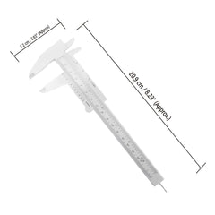 6Inch 150mm Mini Vernier Caliper Double Scale Plastic Measuring Tool 2pcs