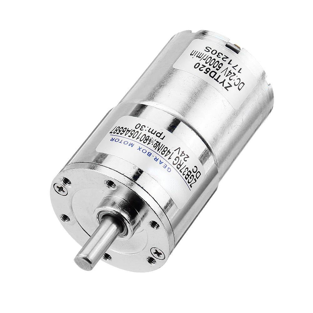 24V 30rpm Reduction Motor 37mm DC Gear Motor