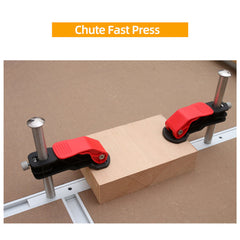 Stainless Steel Quick Release Woodworking Clamps - 19mm/20mm, High Stability, Versatile for Table Tops & Slide Slots