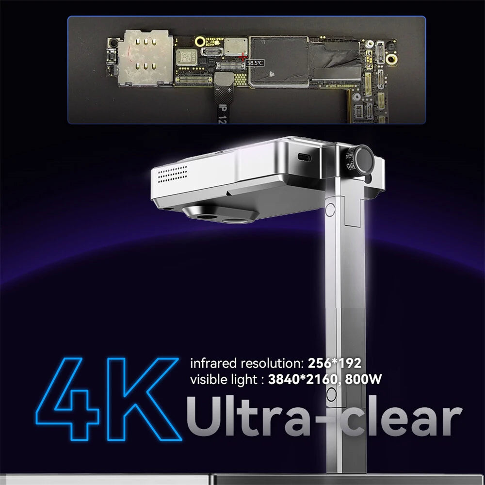 GreenZech Pro-Circuit 4K | 4K Ultra-HD Visual & 256x192 Thermal Diagnostic Station | Professional PCB Troubleshooting Station