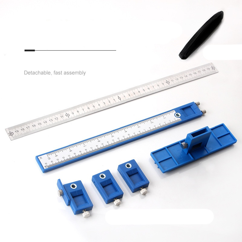 Punch Locator Drill Guide Kit, Assistant Installation Tool For Woodworking