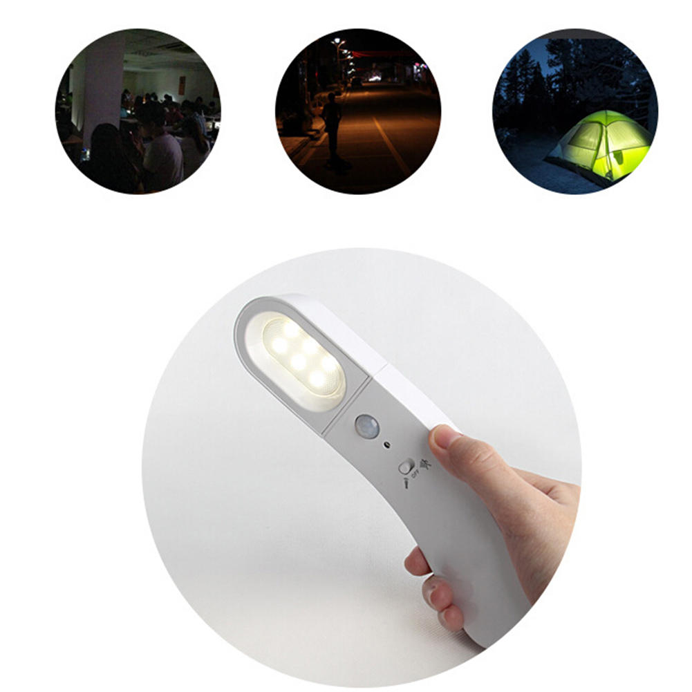1W 2Modes USB Rechargeable Magnetic Base LED Battery PIR Motion Sensor Night Light