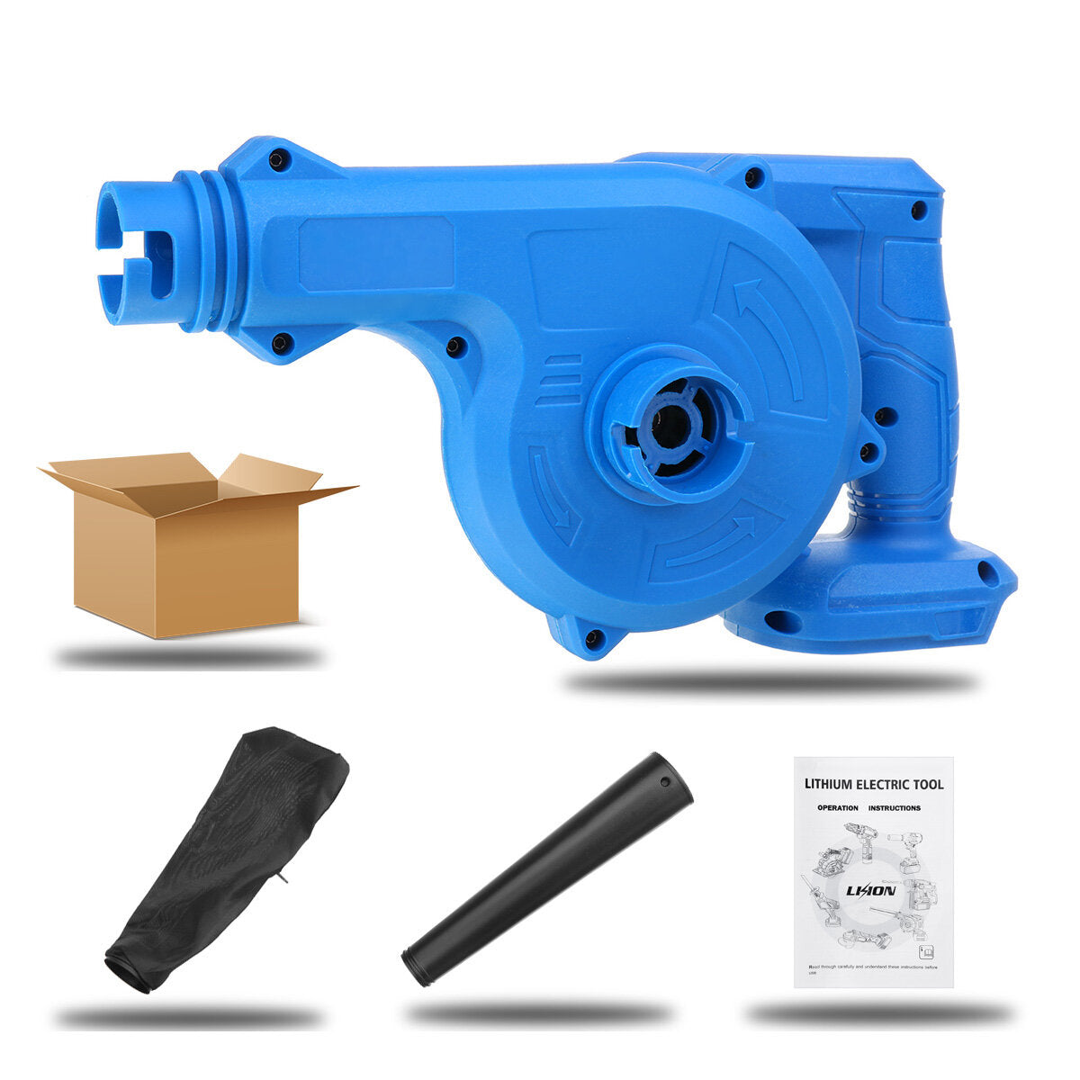 2 IN 1 1000W Cordless Electric Air Blower & Suction Handheld Leaf Computer Dust Collector Cleaner Power Tool