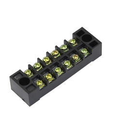 6 Section Copper Guide Fixed Terminal Clamps Short-Circuit Article Wiring Column