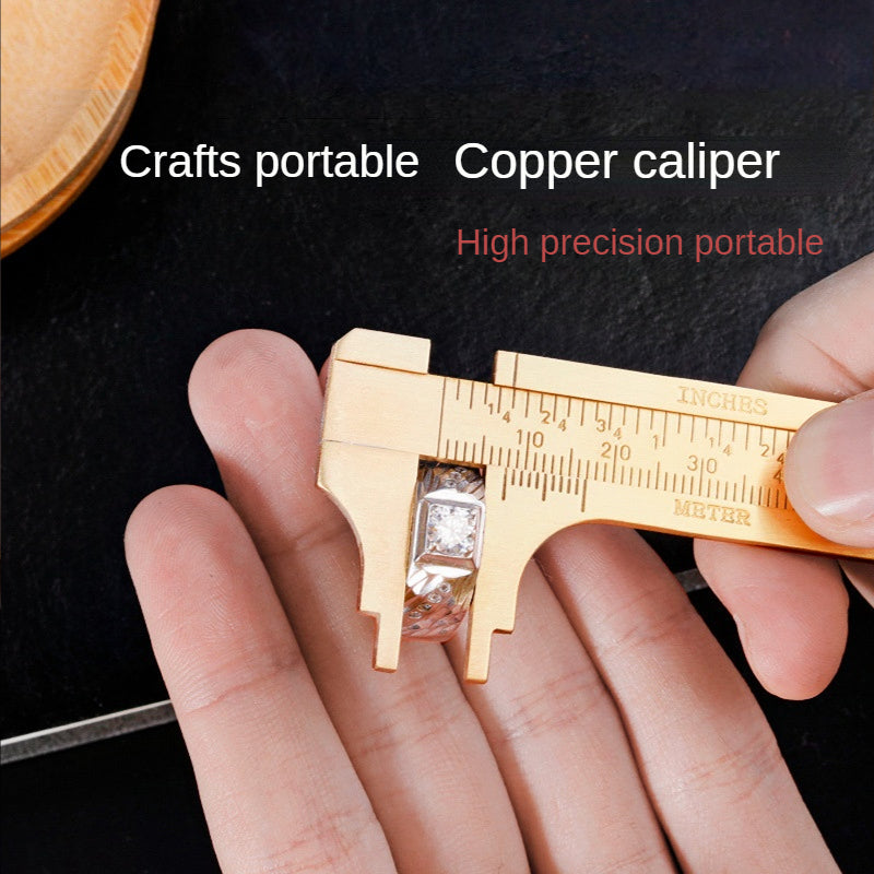 Mini Vernier Caliper Single/Double Scale Measuring Tool Brass