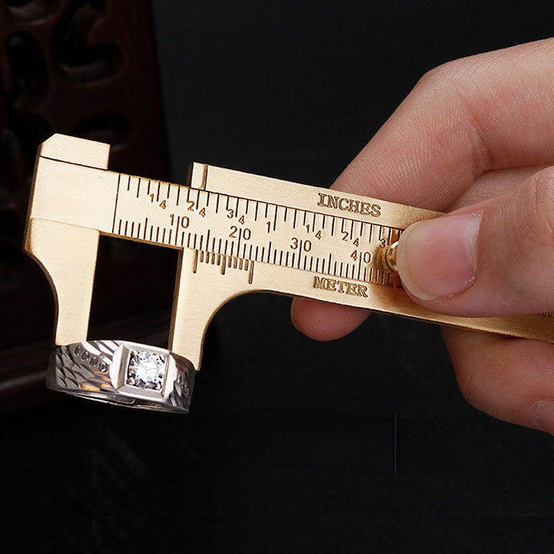 Mini Vernier Caliper Single/Double Scale Measuring Tool Brass