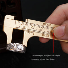 Mini Vernier Caliper Single/Double Scale Measuring Tool Brass