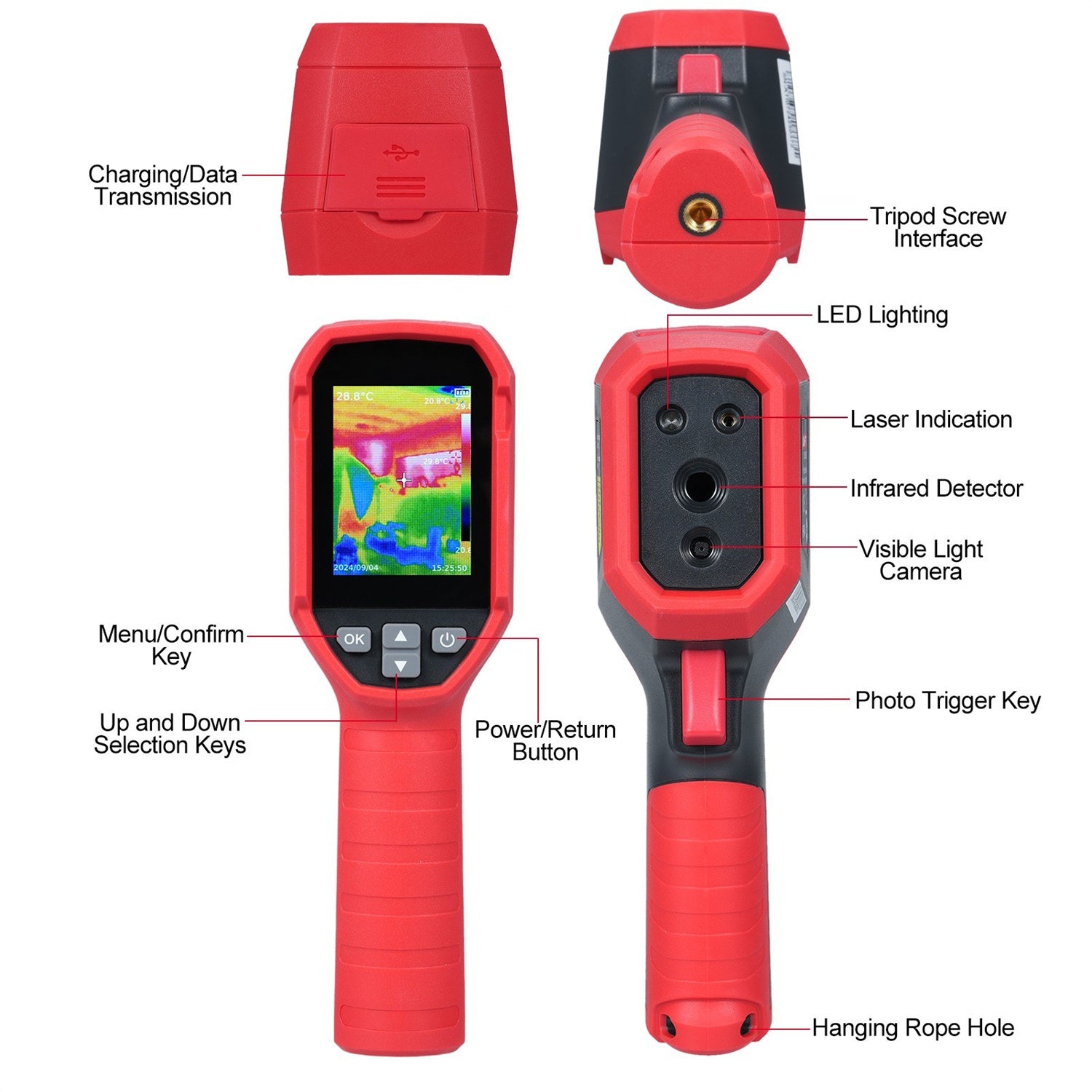GreenZech Industrial 160 Pro | 160x120 HD Thermal Imaging Camera | 25Hz Professional Handheld Infrared Imager
