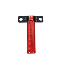 6/12 Inch Woodworking T-Ruler - Aluminum Alloy Hole Marking Tool for Accurate Drawing and Measurement