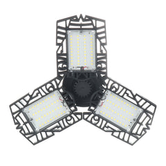 E26 60W 120LED Garage Light Bulb Foldable Fan Industrial Workshop Ceiling Lamp 85-265V