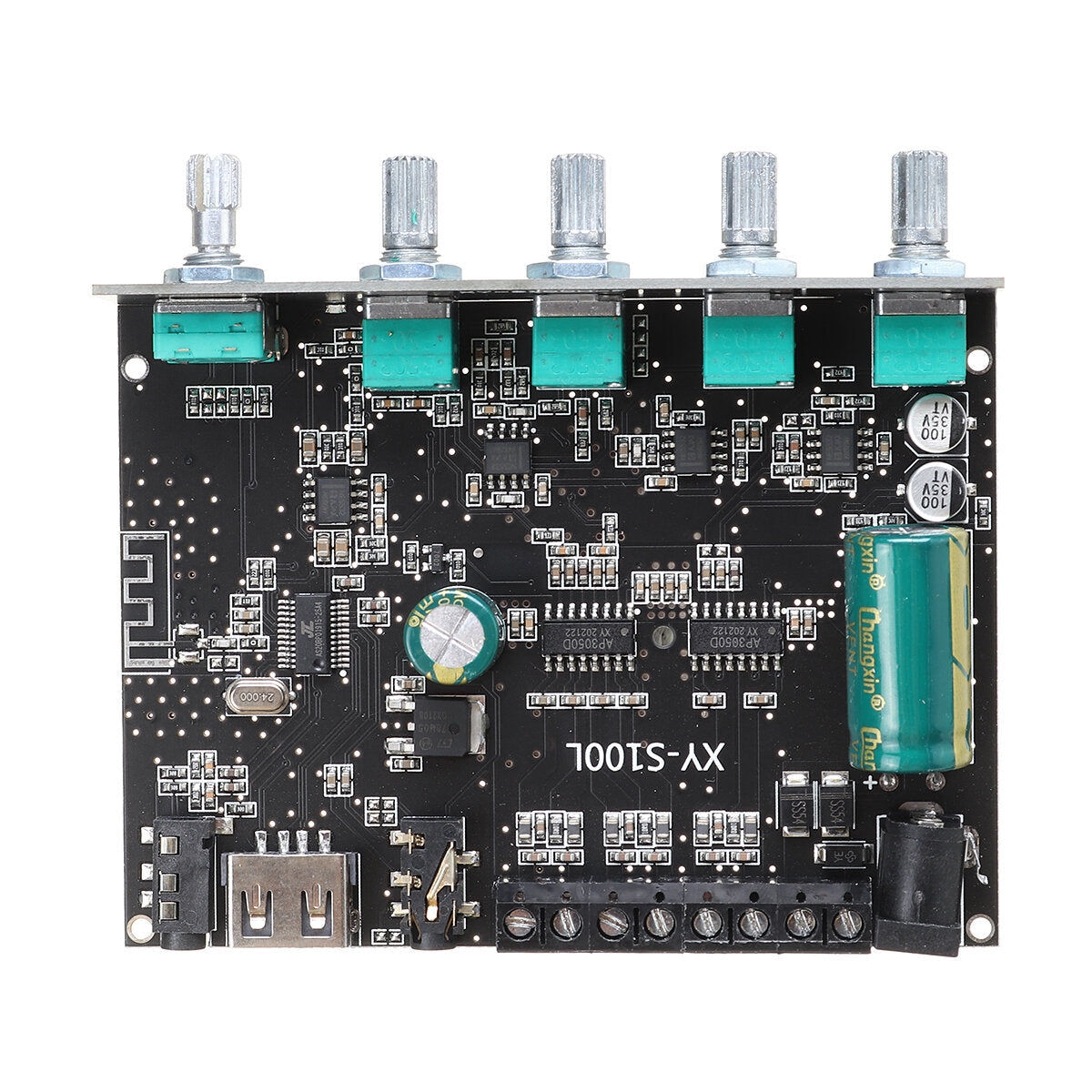 Bluetooth 5.0 Subwoofer Amplifier Board 50WX2+100W 2.1 Channel Power Audio Stereo Amplifier Board Bass AMP