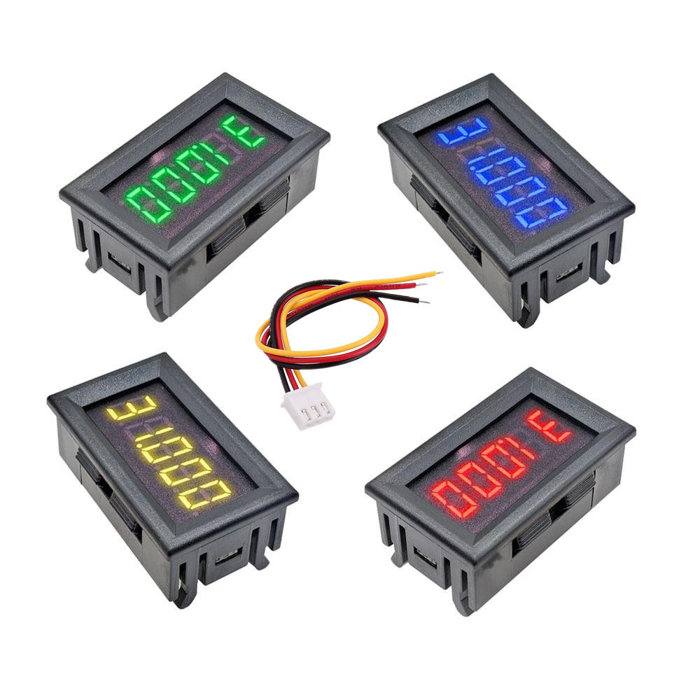 DC 4V-30V 0.36 Inch 5 Digit Mini LED Display Digital Voltmeter Voltage Test Panel Meter High Accuracy 3 Wires