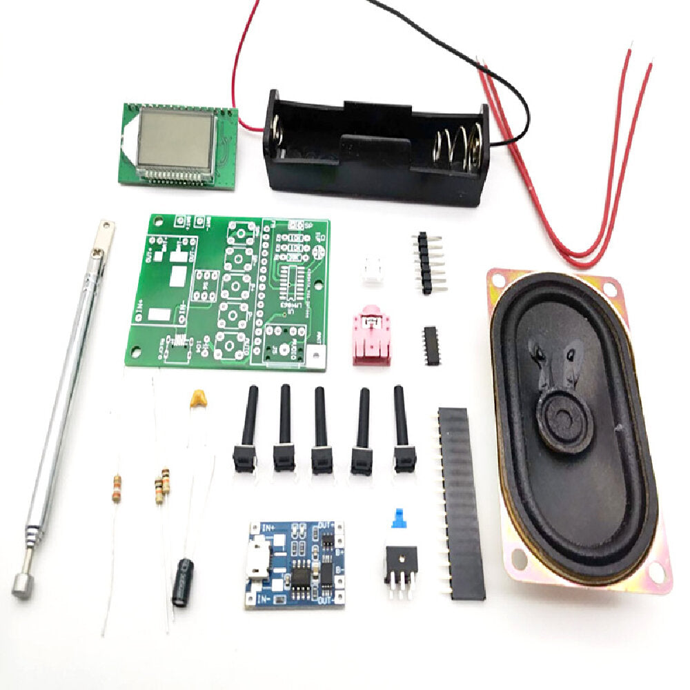 Auto Adjustable FM Digital Radio DIY Kit With Power Amplifier Broadcast Receiving Kit